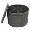 Plastikinė pintinė su dangčiu Jute Curver 2L/17x17x13cm tamsiai pilkas