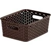 Keter Plastikinis krepšys CURVER MY STYLE, tamsiai rudos spalvos, h10 x 25,5 x 19,6 cm, 8 L