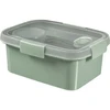 Mikrobangų krosnelė Kelioninis maisto indelis CURVER Smart Eco Line su įrankiais, žalsvos sp., h9 x 20 x 15 cm, 1,2 L