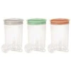 Curver / Keter CURVER CONTAINER BIURIEMS STRAIPSNIEMS 1,7L MIX COLOR / MIX MINT / ŠVIESI PILKA / PEACH