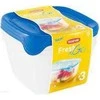 Curver / Keter CURVER Rinkinys POJEMNIKÓW KWADRATOWYCH FRESH&amp;GO 3X1,2L /Mėlynas/ TRANSPARENTNY