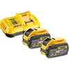 Priedų rinkinys DeWalt DCB118Y2-QW; 18/54 V; 2x12,0 Ah akum.