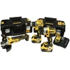 Grąžtas DEWALT COMBO KIT 18V DCK384P2T (DCD796+DCF887+DCG405) 2x5.0Ah