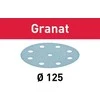 Festool Šlif. popierius eksc. šlifuokliui; Granat; Ø125 mm; P180; 100vnt.