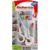 FISCHER DUOPOWER kaištis 8×40 su apvaliu kabliu /4vnt. BALTI