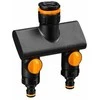 Fiskars Comfort čiaupo jungtis su dviem žarnų pajungimais On/ff