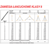FORANKRA ZAWIESIE ŁAŃCUCHOWE 2-CIĘGN. 2,8T/2mHAKI Z ZABEZPIECZENIEM /SKRACANE D8 G80