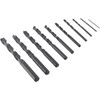 Grąžtas Irwin IRWIN DRILL METAL HSS-R DIN338 rinkinys, 10 dalių. 1-2-3-4-5-6-7-8-9-10 mm kasetėje.