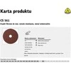Klingspor Abrazyvinis diskas fibra cs561 fi = 180 gr. 100 (45490a) pakuotė po 25 vnt.