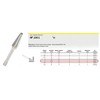 KLINGSPOR FREZ DO METALU HF 100 L FI8,0x25mm TRZPIEŃ 6mm, TYP:KEL, STOŻKOWO-KULISTY