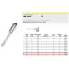KLINGSPOR FREŽAS METALUI HF 100 C FI12.7x25mm BOTAS 6mm TIPO CRC, sferinis-cilindrinis