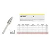 Grąžtas KLINGSPOR FREZ DO METALU HF 100 F FI12,7x25mm TRZPIEŃ 6mm TYP RBF, HIPERBOLICZNY-POŁOKRĄGŁY