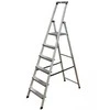 Kopėčios KRAUSE Solidy, 6 pakopų, vienpusės, su daiktų lentynėle, darbinis aukštis 330 cm