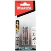 Makita Torsion sukimo antgalis (E-form), PH2-50mm, 2vnt. Impact Premier E-03274 PH2 • 50 mm • 1/4" • 2 vnt