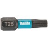 Makita Sukimo antgalis , T25X25mm, 25vnt. IMPACT Juodas E-12398