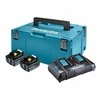 Makita Akumuliatorių ir dvigubo kroviklio komplektas LXT® 197629-2 18V • BL1850B x2 • DC18RD • LXT®