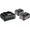 18V akumuliatorių rinkinys 2 x 4,0 Ah kroviklis, ASC 55, Metabo