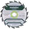 Pjovimo diskas 165x1,8/1,2x20mm, z18, WZ, 20°, Classic., Metabo