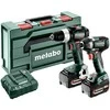 METABO.Rinkinys COMBO 18V 2.8.4 (BS 18 LT BL + SSD 18 LT 200 BL) 2x5,2Ah METABOX