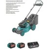NAC akumuliatorinė vejapjovė LB-2B40-40-2x20V 2x4Ah 40cm