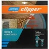 Norton Clipper NORTON diskinis pjūklas 355 mm x 30 mm x 80z MEDIENOS IR ATB KOMPOZITAS (3,2 / 2,4)