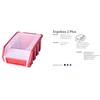 TV staliukas Patrol ERGOBOX PLUS 2 MĖLYNA, 118 x 161 x 75mm