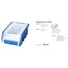 TV staliukas Patrol ERGOBOX PLUS 2 MĖLYNA, 118 x 161 x 75mm