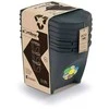 Prosperplast KEDEN ŠIUKŠLIADĖŽĖ SORTIBOX 25L RINKINYS 3 – ANTRACITO SPALVOS ECO WOOD