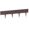 Prosperplast Dekoratyvinė tvorelė L390cm H18.6cm/5vnt. plastikinė/tamsiai ruda