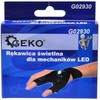 Geko Šviesos mechanikos pirštinė su LED darbiniu žibintuvėliu, atspari vandeniui, universali