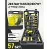 Rinkinys NARZĘDZIOWY 57el. Z WKRĘTARKĄ /WMC