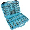 Sidabrinis KLUCZE SPLINE 1/2" PRZEDŁUŻANE 26szt