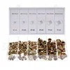 SILVER Sidabrinis SIDABRINĖS KNIEDINĖS VERŽLĖS M3-M10 150vnt. MIX PLIENINĖS
