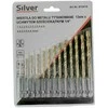 Grąžtas SILVER Grąžtų metalui rinkinys 13d. 1.5-6.5mm su HEX (1/4") su laikikliu