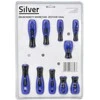 SILVER WKRĘTAKI 10vnt. /Sidabrinis