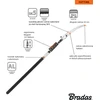 BRADAS TELESKOPINIS SODO PJŪKLAS SULANKSTOMAS SU KABLIU V-SERIES 137-500cm