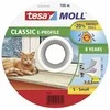 Guminė sandarinimo juosta TESA, balta, 1-3 mm tarpams, 9 mm x 100 m