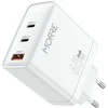 Tiross MORRE Įkroviklis USB/USB-C 65W BALTA