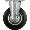 Ratukas VOREL D-75mm, 40kg, Guminis, Juodas