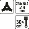 Yato Toya Sa Poland Peilis trimeriui / žoliapjovei / 3T | 25.4 x 255 mm (YT-85155)