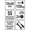 Yato Toya Sa Poland Transportavimo vežimėlis/platforma | nerūdijantis plienas | 720x450 mm (YG-09080)