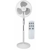 VOLTENO GRINDINIS VENTILIATORIUS Baltas + NUOTOLINIO VALDYMO PULTAS 40cm APVALUS PAGRINDAS