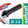 Grąžtas WOLFCRAFT HSS CHAMFER 12mm, 6 KAMPŲ BOTAS 1/4 colio