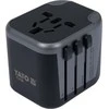 Toya Sa Poland Kelionininis adapteris | universalus | daugiau nei 150 šalių | su 2 X USB 5V / 2.4A Įkrovikliu (YT-81301)