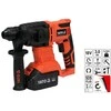 Yato Orlaivio perforatorius YT-82770; 2,0 J; SDS-plus; 18 V; 1x3,0 metų.