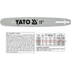 YATO grandinės kreiptuvas 38cm/64/325"/1.3