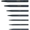 Toya Sa Poland Centro / smailių išmušėjų rinkinys – profesionalus, CrV 6150, juodintas – 1,5–6 mm, 7 vnt (YT-47170)