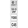 YATO Universali gręžimo karūna TCT 38mm 5/8"
