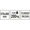 YATO Vežimėlis PLATFORMA TRANSPORTOWA 200kg