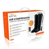 Media-Tech AIR COMPRESSION LYMPHATIC DRAINAGE MASSAGER – Leg Lymphatic Drainage Massager, 3 pressure intensity levels, 4 massage zones, precision controller with LED ekranas, pressure range: 20–60 kPa, equipped with a durable zipper.